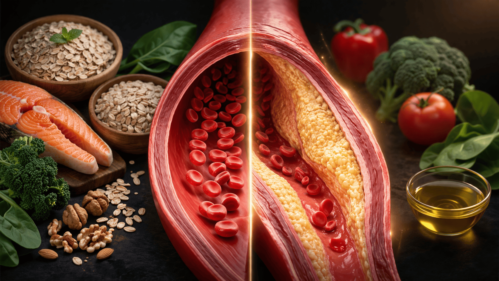 콜레스테롤 낮추는 음식 제대로 알기 (식이섬유, 오메가3, 항산화)