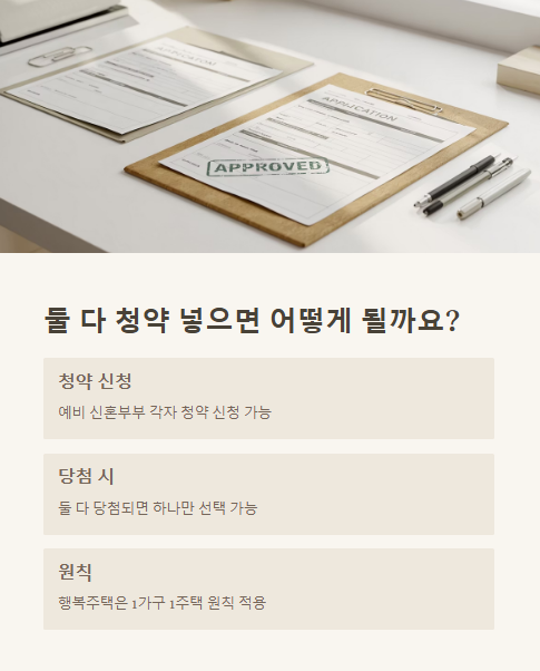 둘 다 청약 넣으면 어떻게 될까요?