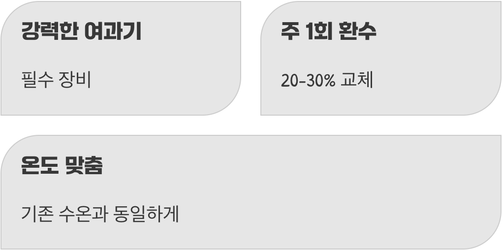 소홀한 물 관리