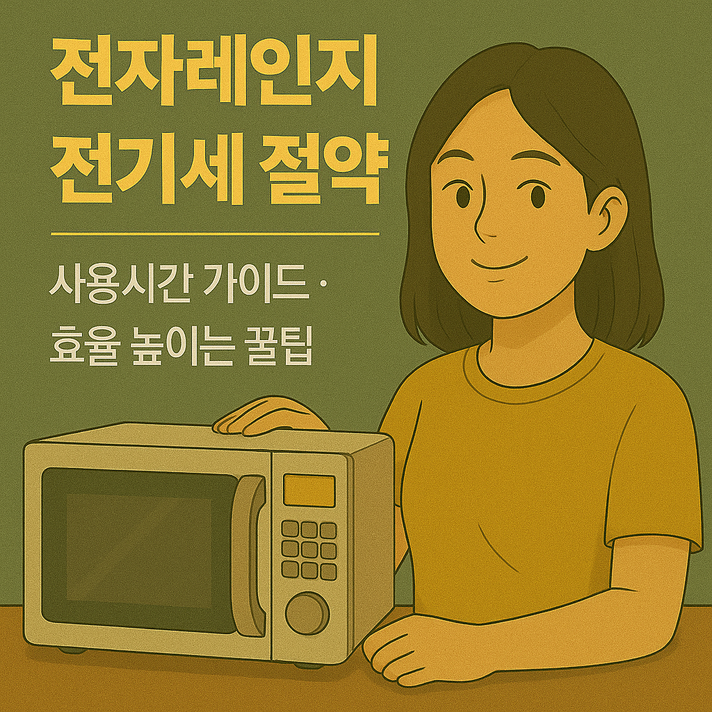 전자렌지 전기세 절약 사용시간 가이드｜효율 높이는 꿀팁