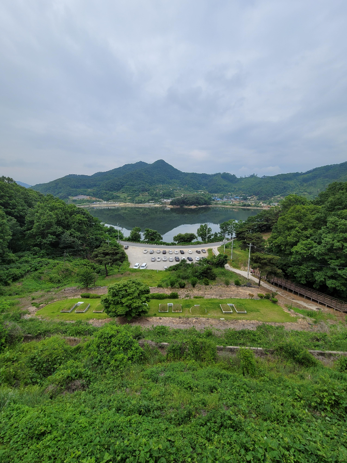 선산휴게소 대원저수지 뷰