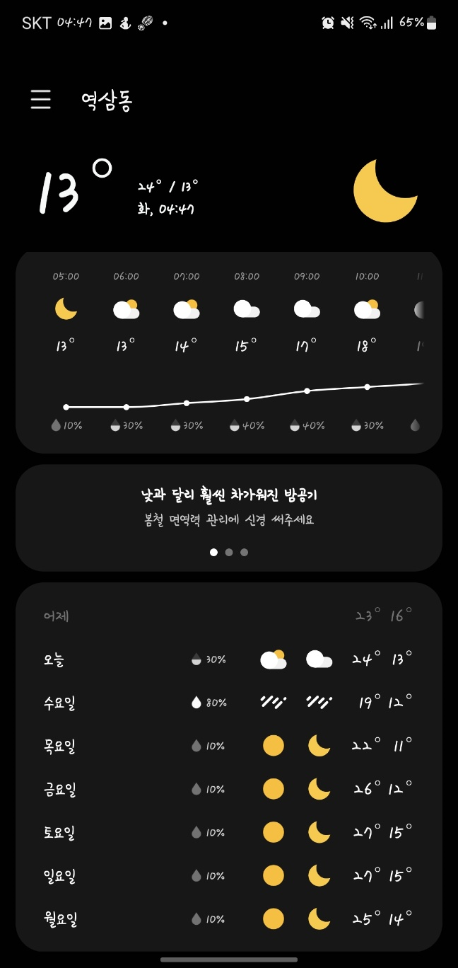 4월23일날씨