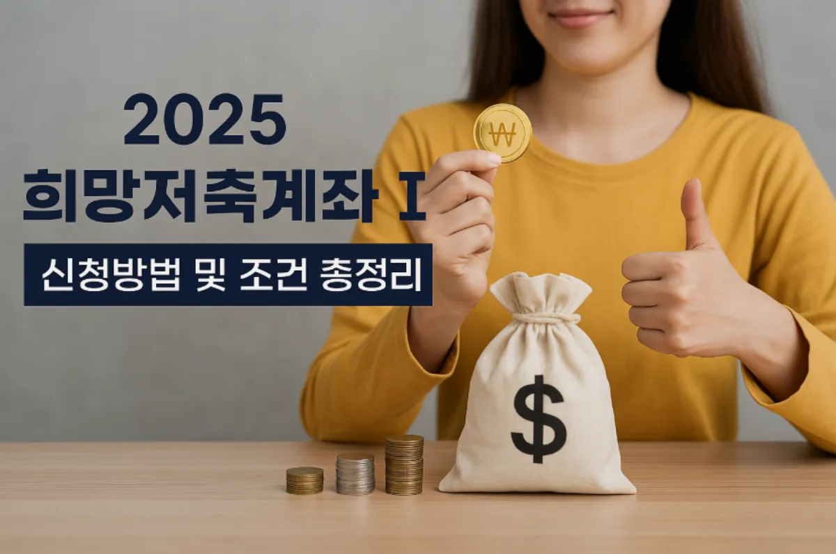 2025 희망저축계좌 신청방법