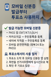 모바일 신분증 발급부터 투표소 사용까지