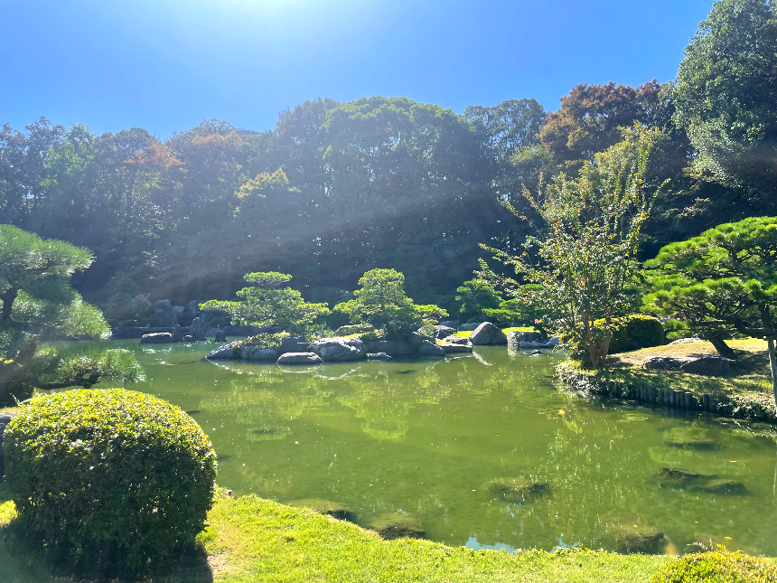 오호리공원 일본정원 연못2