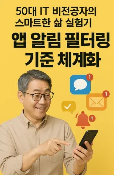 50대 IT 비전공자의 스마트한 삶 실험기: 앱 알림 필터링 기준 체계화