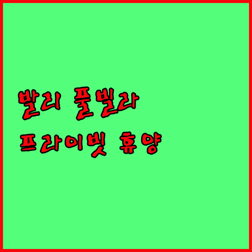 발리 케라마스 해변 풀빌라 코마네카 