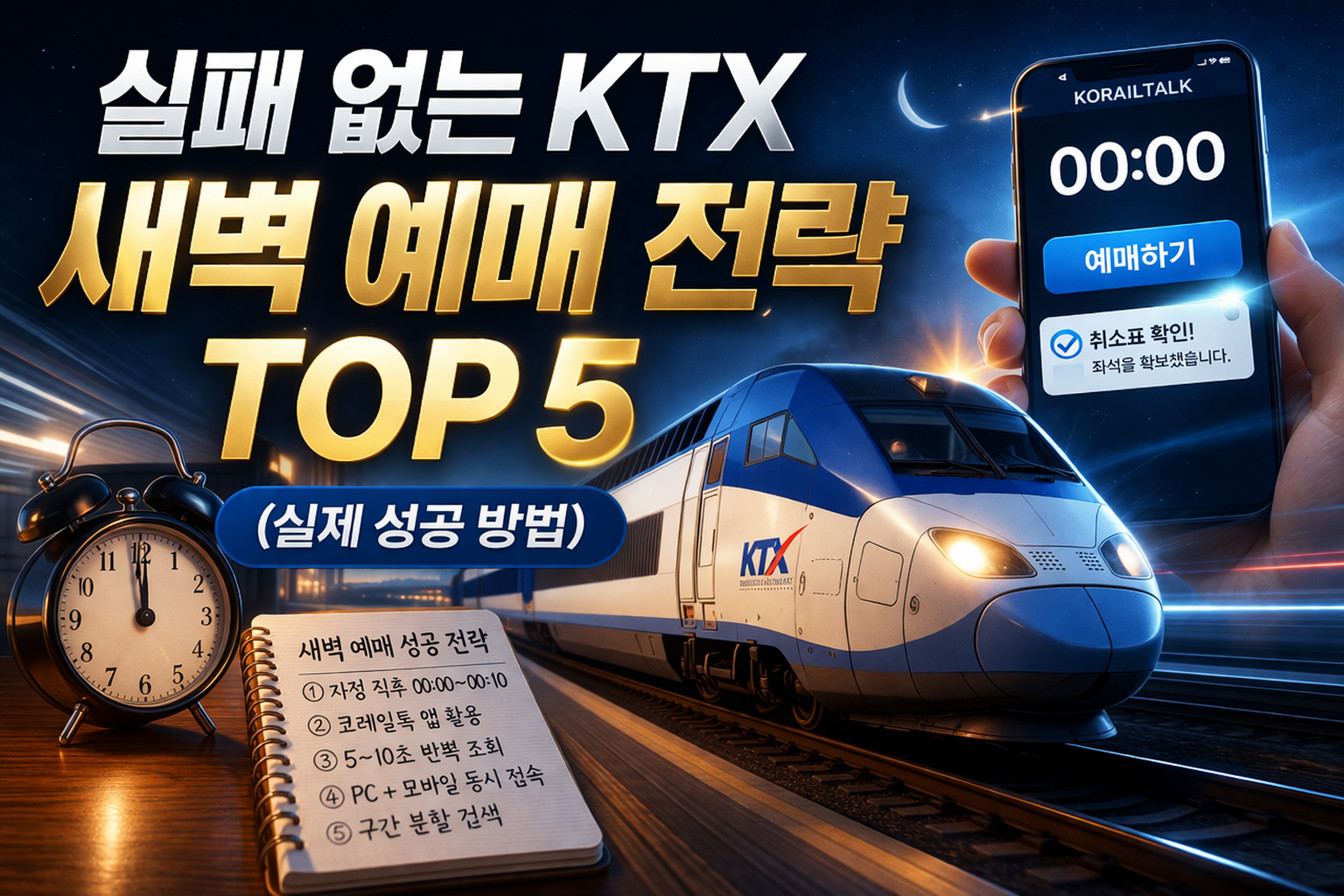 KTX 새벽 예매 전략