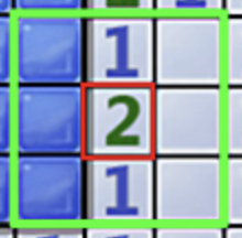 지뢰찾기-가상선그리기-팁