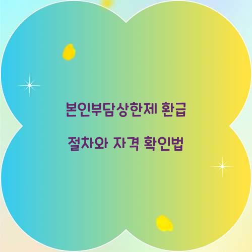 본인부담상한제 환급