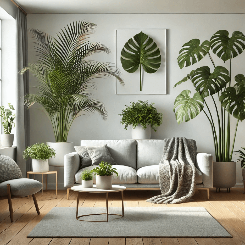 화분이 있는 거실