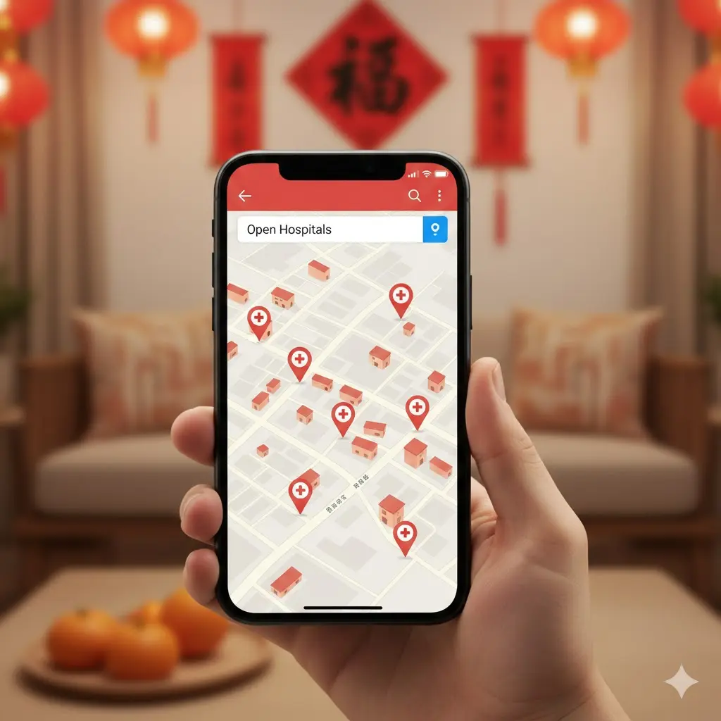 스마트폰 지도 어플과 응급의료포털로 명절 비상 진료 병원 및 응급실 검색하는 방법