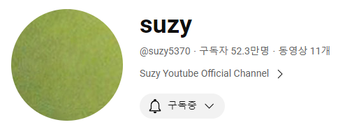 수지-유튜브