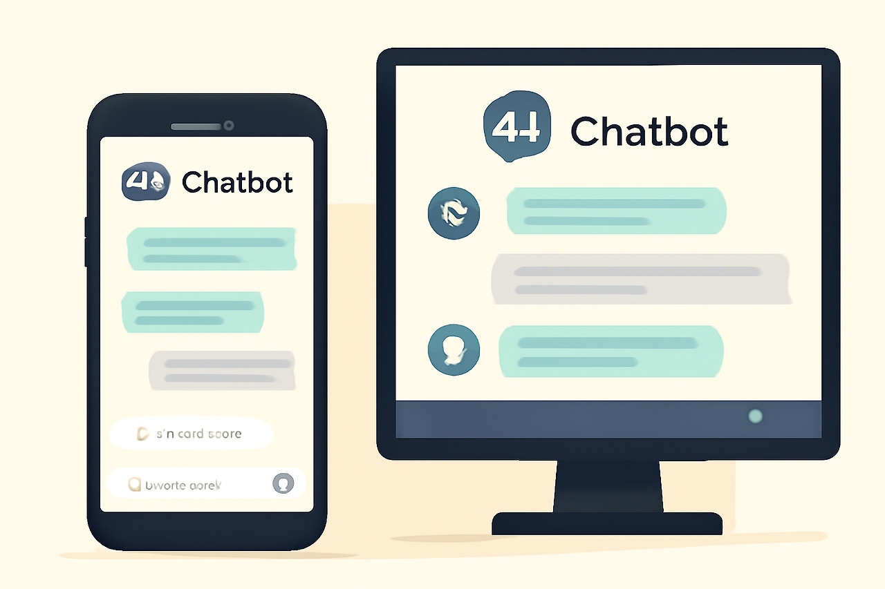 AI 챗봇 대화 화면 예시