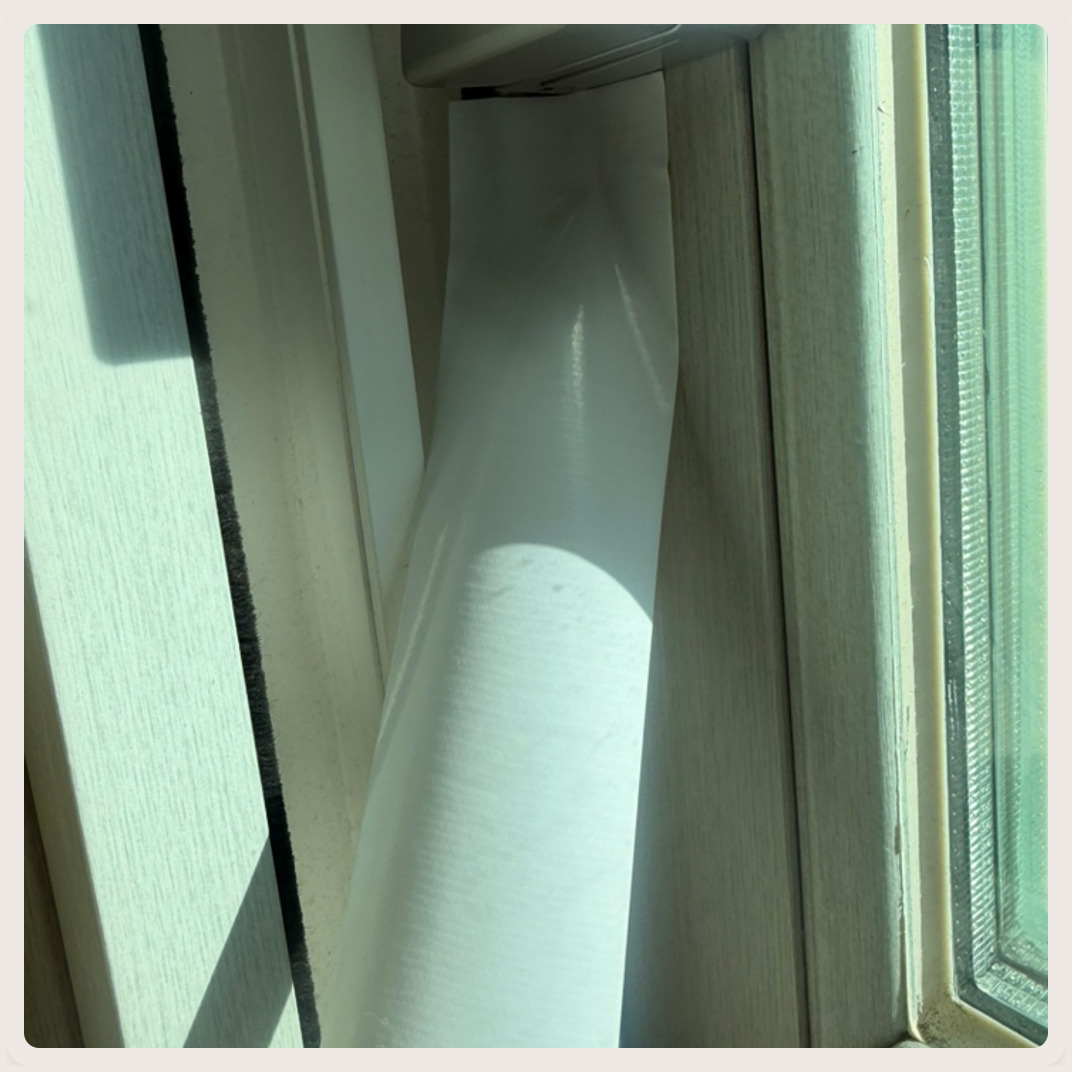 스코라 틈새 바람막이 방풍 테이프 화이트 5cm x 10m, 1개