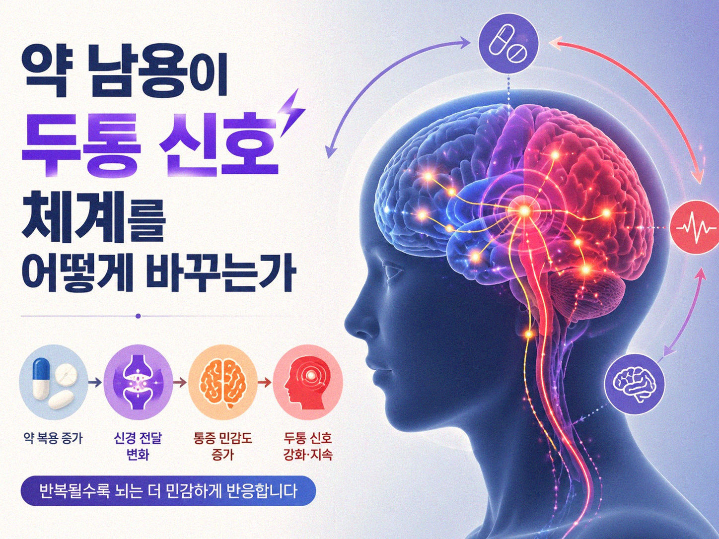 두통약 자주 먹었더니 오히려 더 아픈 이유가 뭘까