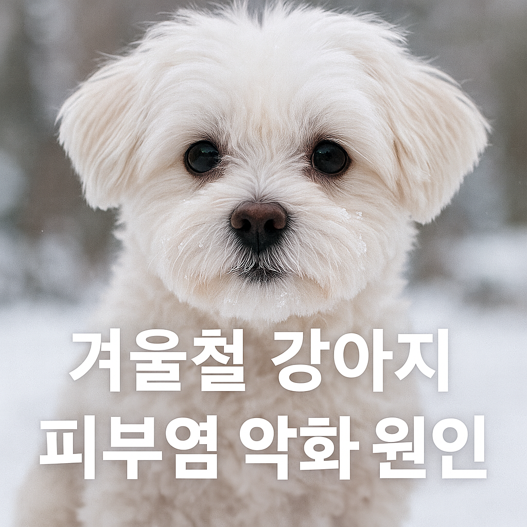 겨울철 강아지 피부염 악화 원인, 실사형 이미지