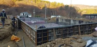 기초 콘크리트 이렇게 하면 됩니다 경량철골주택 기초 레미콘 타설과정_7