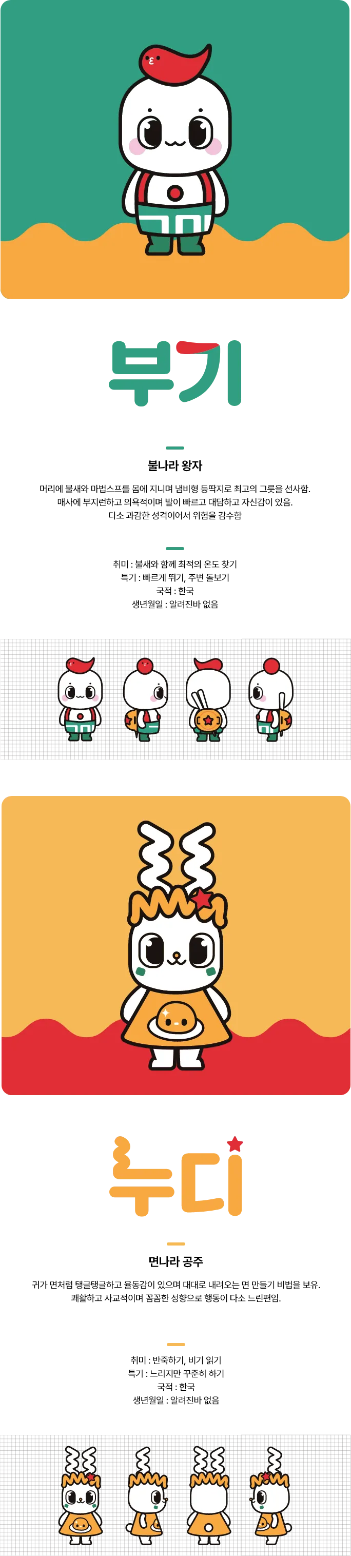 구미라면축제 캐릭터 소개