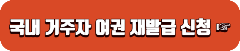 국내 거주자 여권 재발급 신청