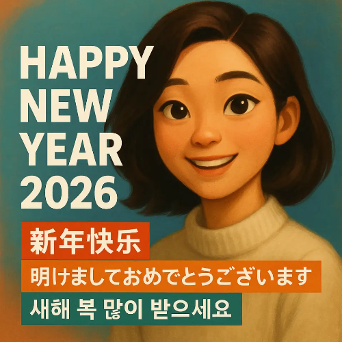 썸네일-2026년 새해 인사말(영어, 중국어, 일본어)