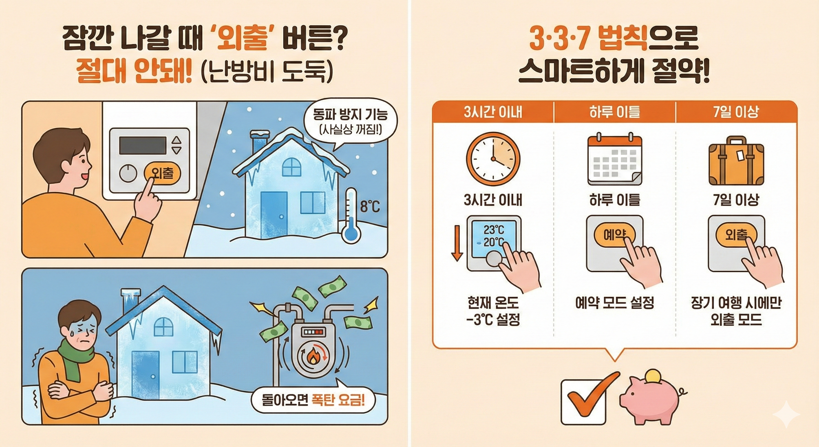 잠깐 나갈 때 '외출' 버튼? 절대 누르지 마세요! ❌