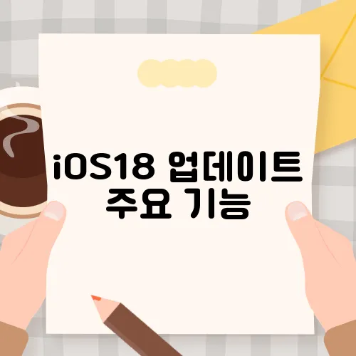 iOS18 업데이트 주요 기능