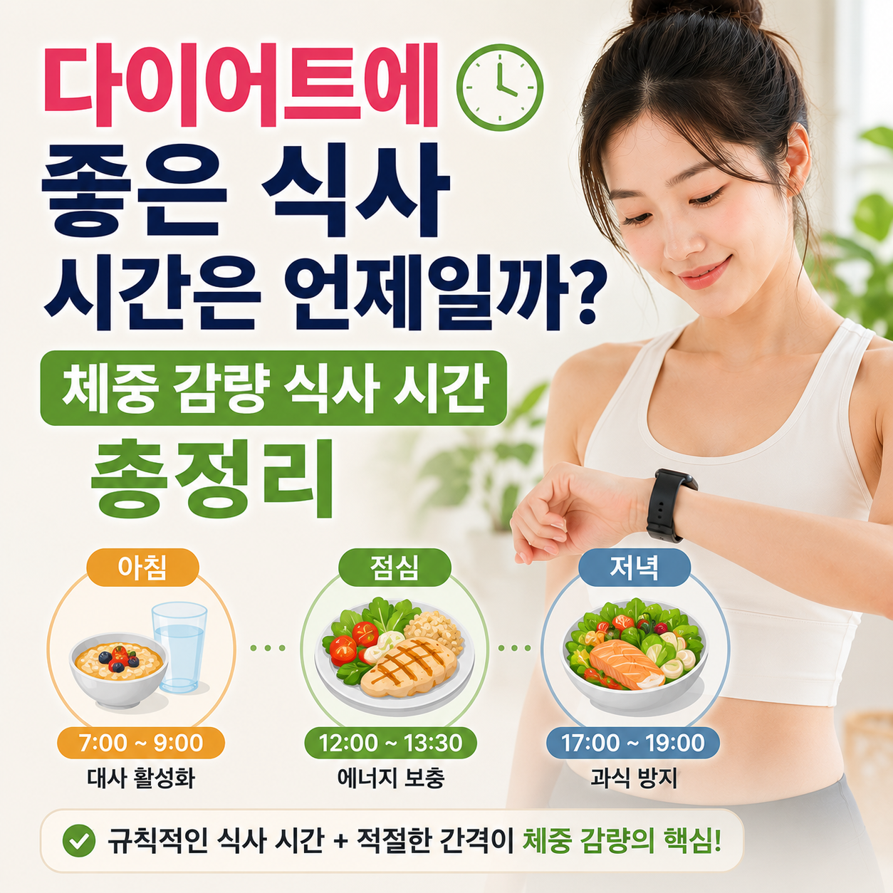 체중 감량 식사 시간