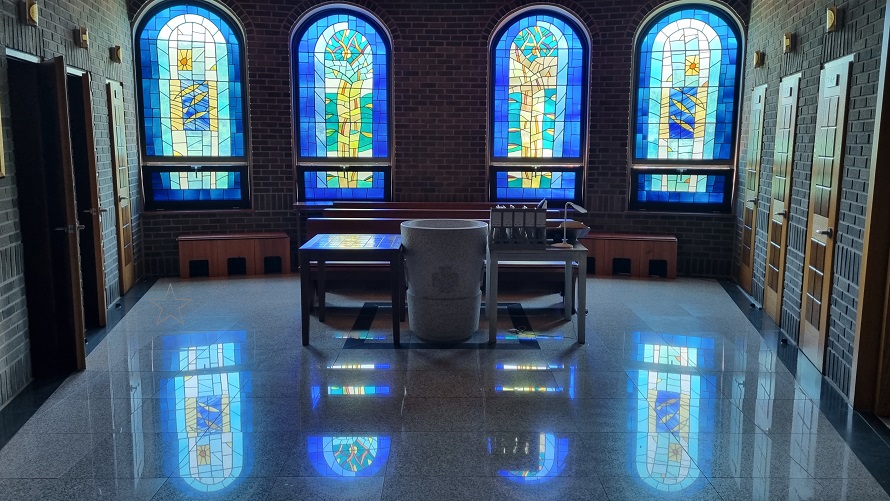 춘천 거두리성당 유리화 사진