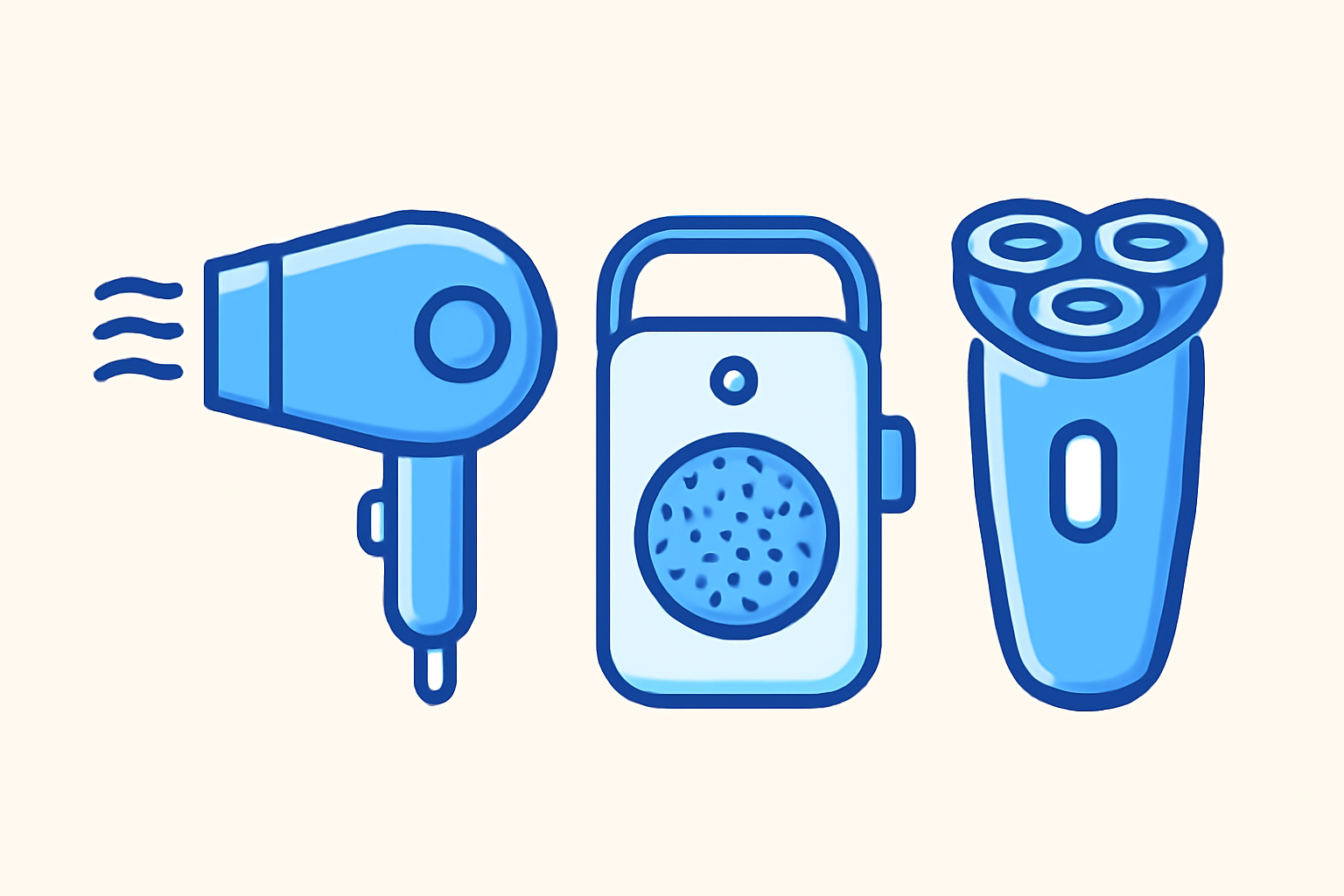 여름휴가 휴대용 가전에 관련 이미지