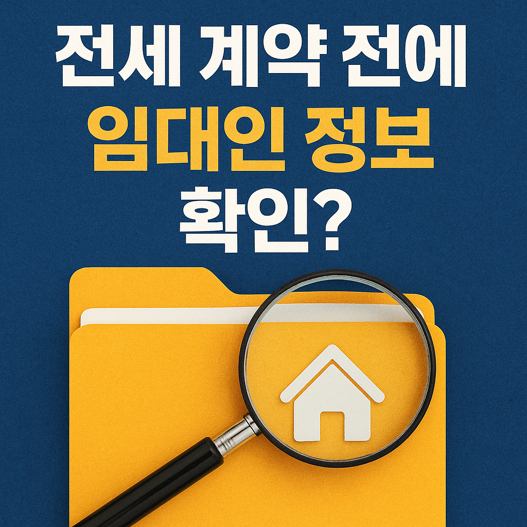 전세 계약 전에 임대인 정보 조회된다! 5월 27일 시행되는 임차인 필수 제도 총정리