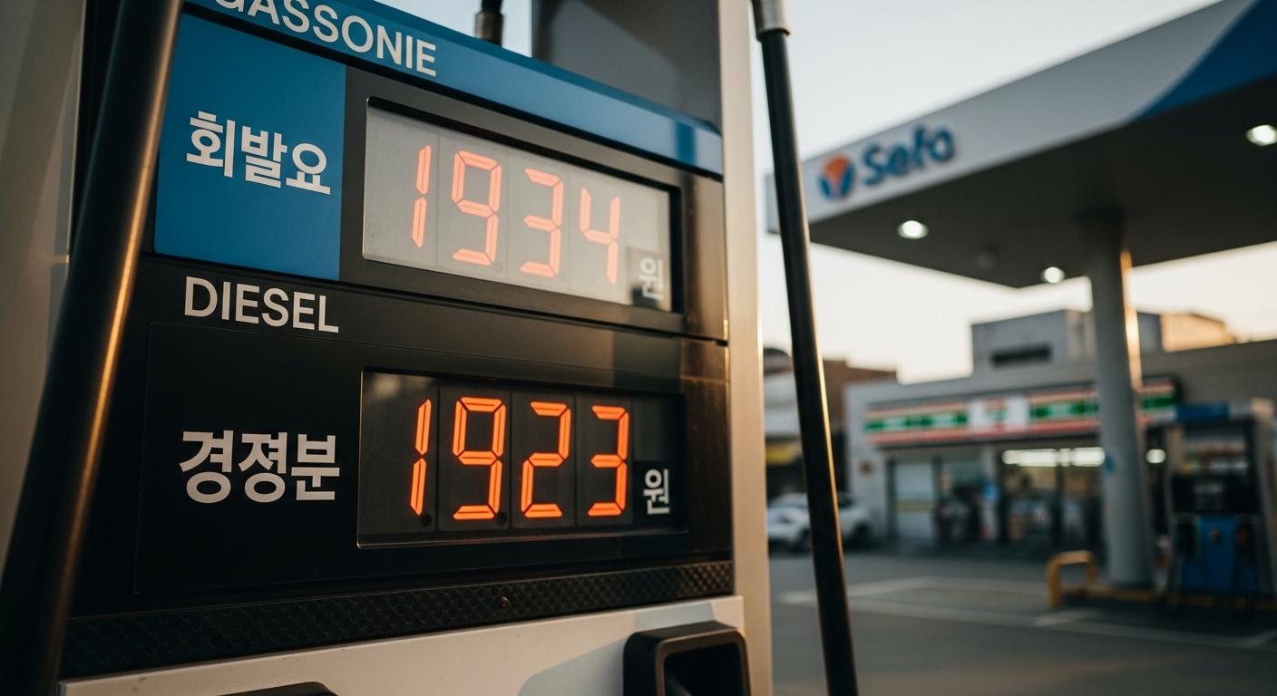 휘발유 1934원, 경유 1923원
