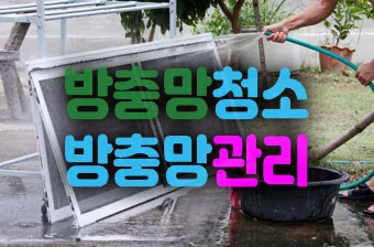 방충망 찌든때 칫솔과 구연산 불림으로 세척하는 법_6