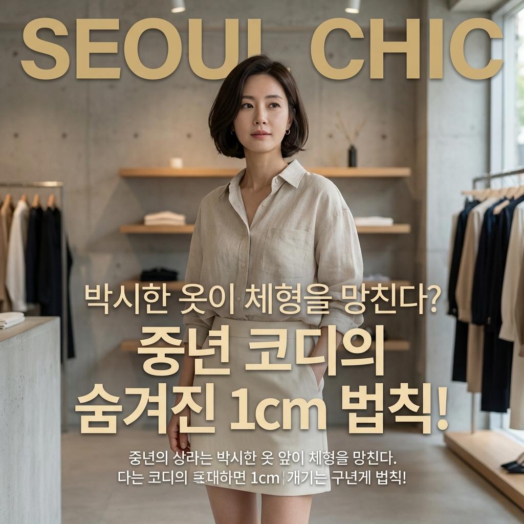 중년 기본 코디로 완성하는 4050 품격, 배 나온 체형도 슬림하게 만드는 슬랙스 핏의 한 끗 차이 솔루션