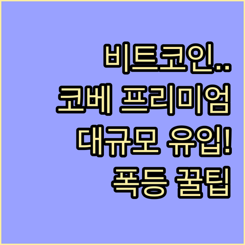 비트코인 대규모 자금 흐름 판단 코인..