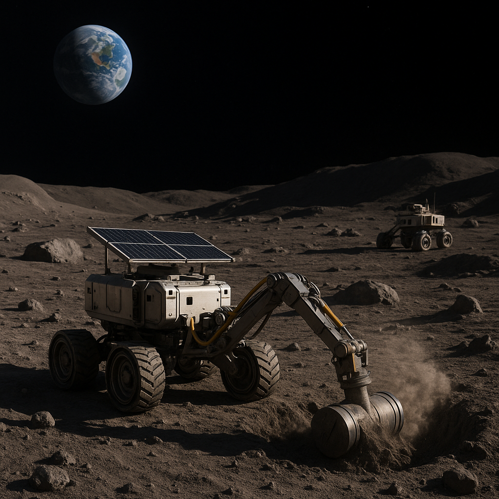 달 흙(Regolith)에서 수소 자원 채굴 가능성