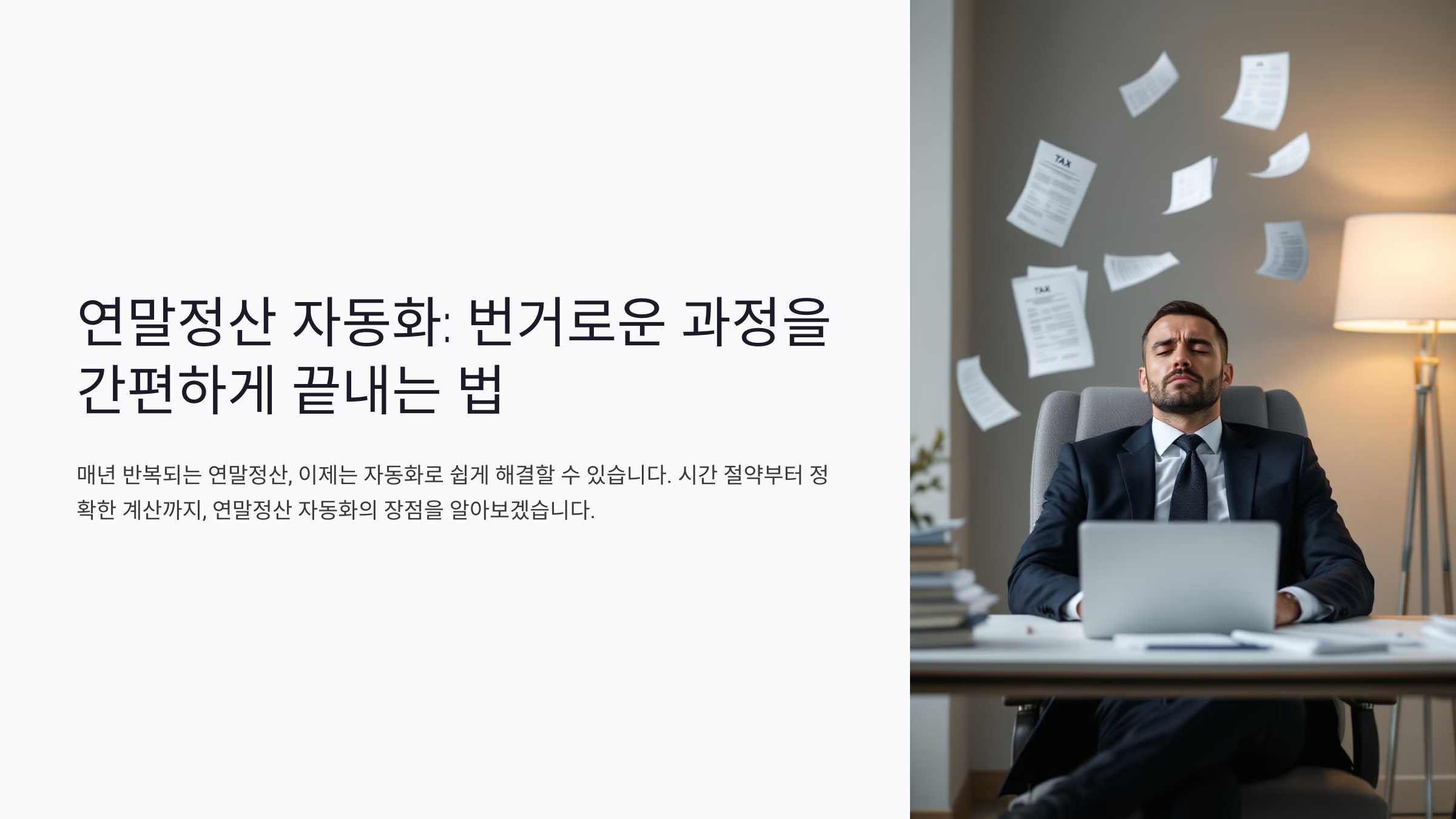 연말정산 자동화: 번거로운 과정을 간편하게 끝내는 법