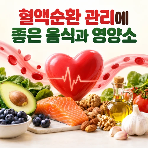 혈액순환 관리에 좋은 음식과 영양소