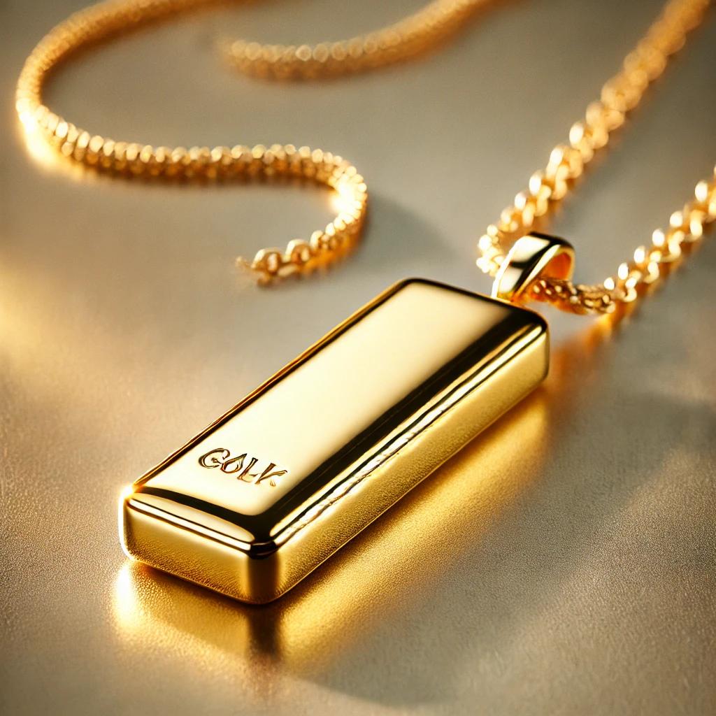 순금 골드바 목걸이