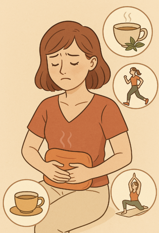 생리통 완화를 위한 팁과 관련한 이미지