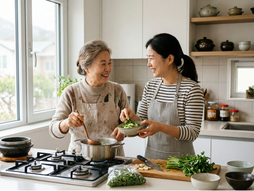 냉잇국 요리법 시니어 건강 식탁