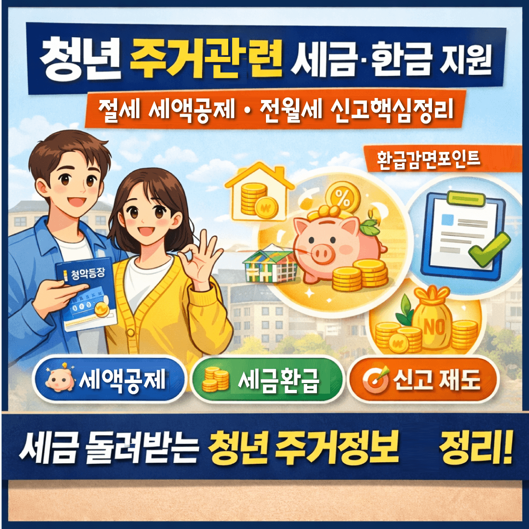 청년 주거 관련 세금&middot;환급 지원-썸네일