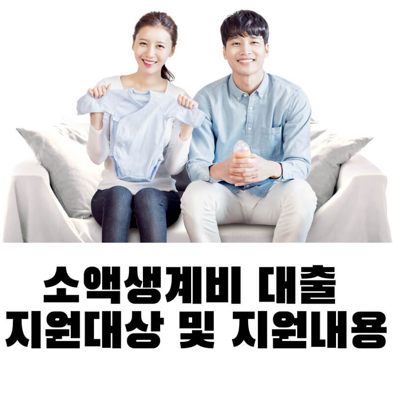 소액생계비 대출 지원대상 및 지원내용