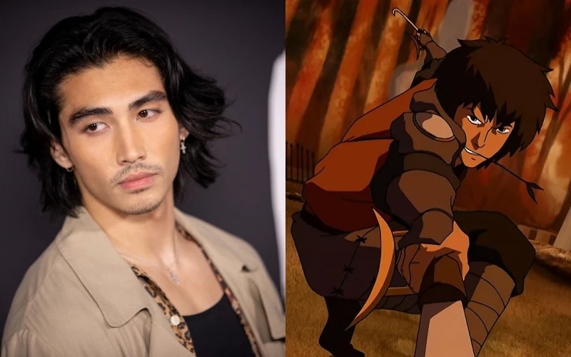 아바타: 아앙의 전설에서 제트 역을 맡은 세바스찬 아모루소