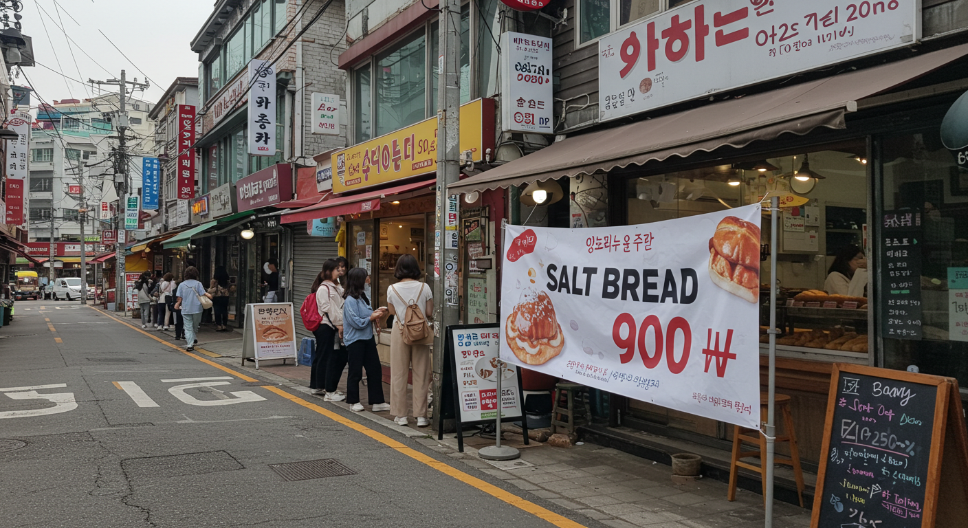 “슈카의 990원 소금빵, 성수동을 흔든 빵값 전쟁의 진실”