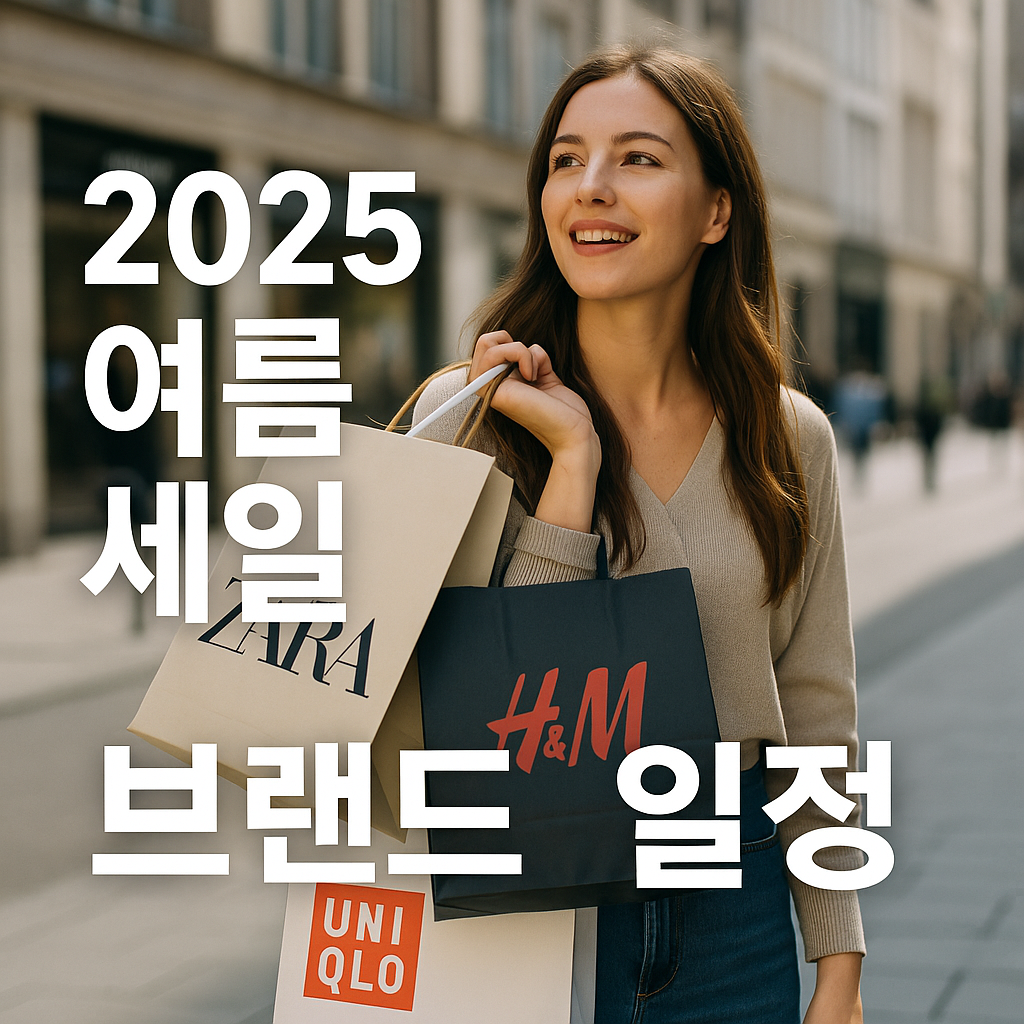 2025 여름 세일 브랜드 일정