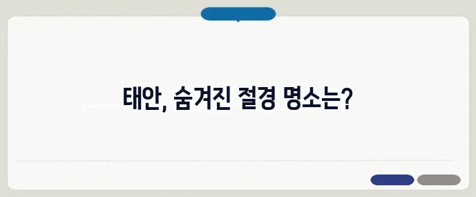태안 가볼만한곳 베스트10 (+자연경관 명소)