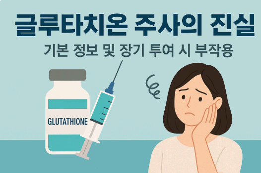 글루타치온 주사 장기 복용 전 꼭 알아야 할 진실