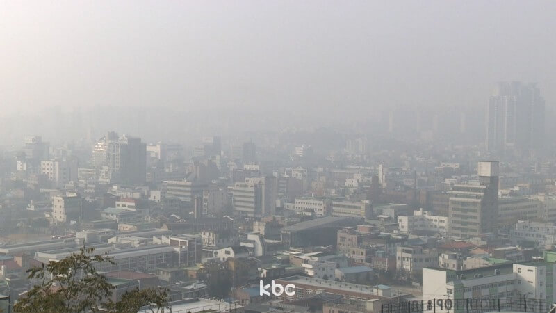 미세먼지 가득한 우리나라