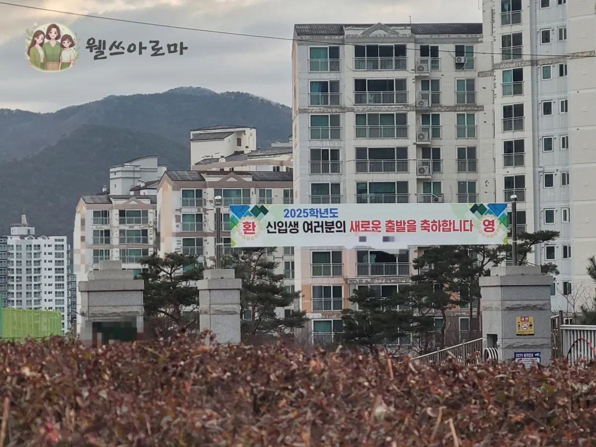 우리동네-고등학교-입학환영-플랜카드